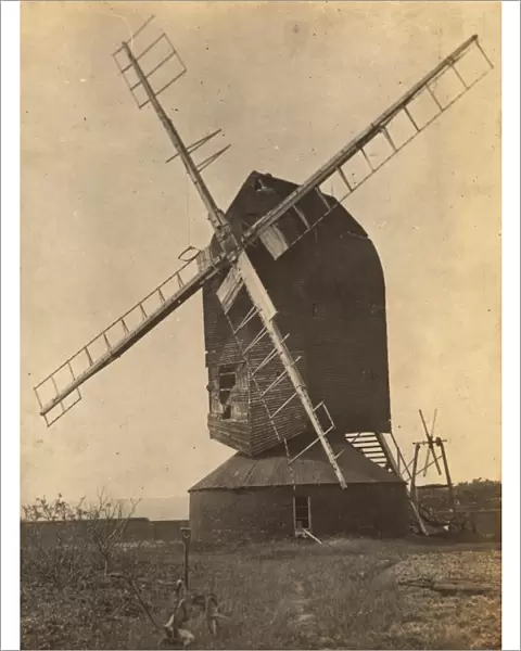 The old windmill on Lancing Road, Worthing, 1909