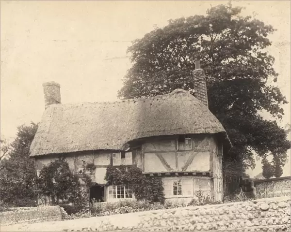 An old thatched cottage in north Lancing, 1902