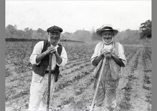 Two country gentlemen in a Sussex field