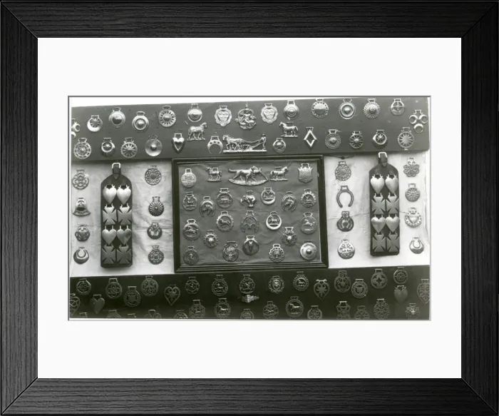 Framed Print : Horse brasses [1920s]