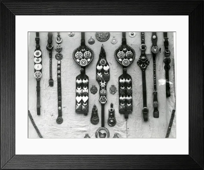Framed Print : Horse brasses [1920s]