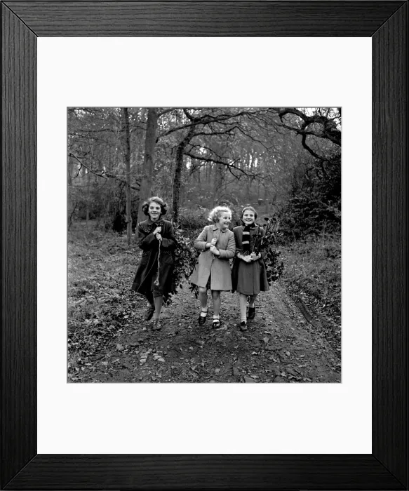 Framed Print : Bringing home the holly at Hill Grove, Sussex Framed Print : Bringing home the holly at Hill Grove, Sussex