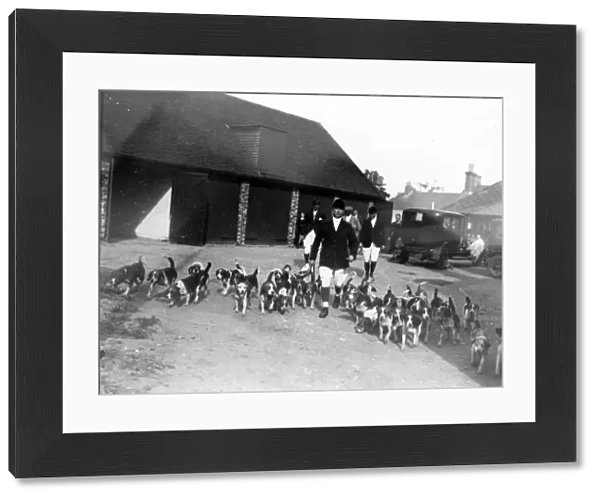 Storrington Beagles Opening Meet, Storrington, 1931