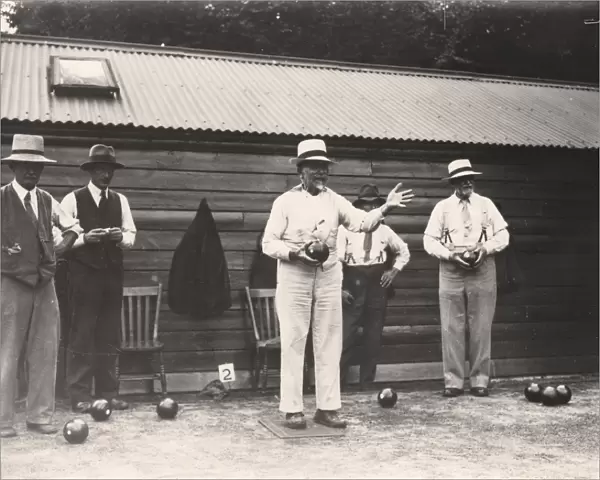 Milton Park Bowls, Portsmouth v. Fittleworth Bowling Match, 5 August 1933