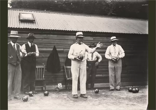 Milton Park Bowls, Portsmouth v. Fittleworth Bowling Match, 5 August 1933
