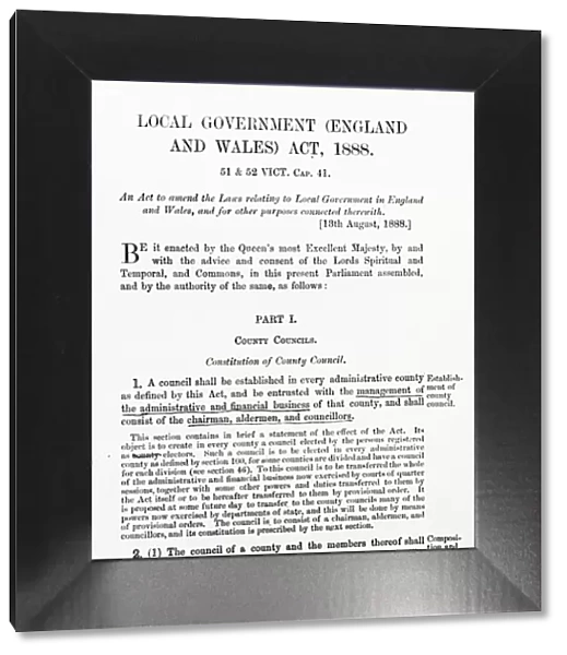 Local Government Act, 1888