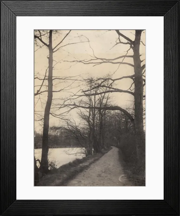 Framed Print : Three Bridges: Path to the Mill, 1906 Framed Print : Three Bridges: Path to the Mill, 1906