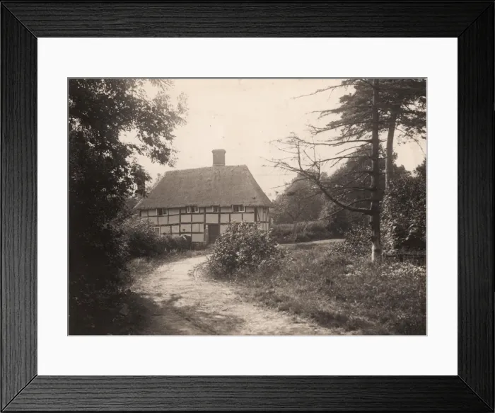 Framed Print : Cottages at Lindfield, 1908 Framed Print : Cottages at Lindfield, 1908