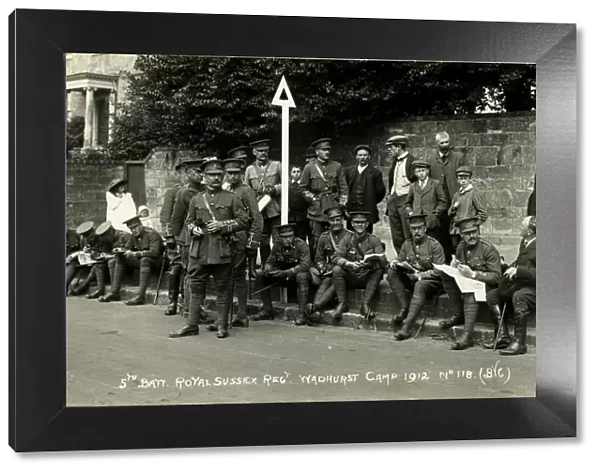 Royal Sussex Regiment 5th Battalion, Wadhurst Camp, 1912
