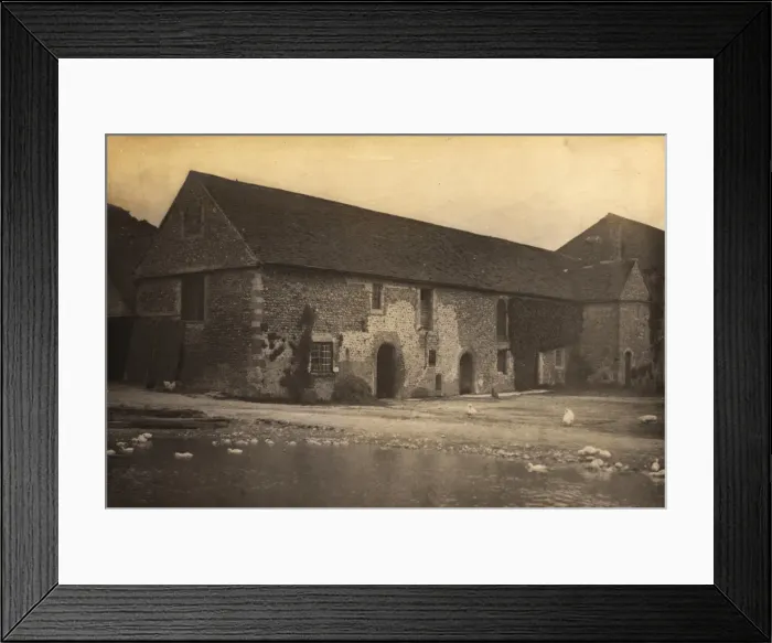 Framed Print : Tudor Mansion at Hangleton, 1908 Framed Print : Tudor Mansion at Hangleton, 1908