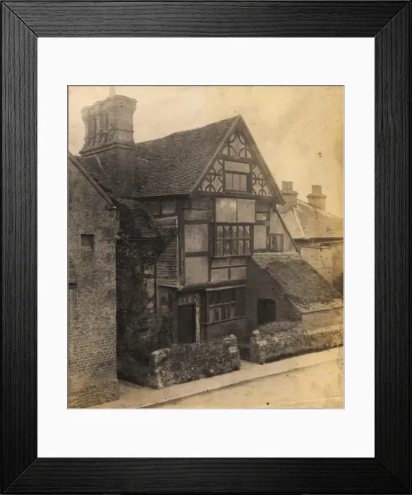 Framed Print : King Alfreds House at Ditchling, 1906 Framed Print : King Alfreds House at Ditchling, 1906