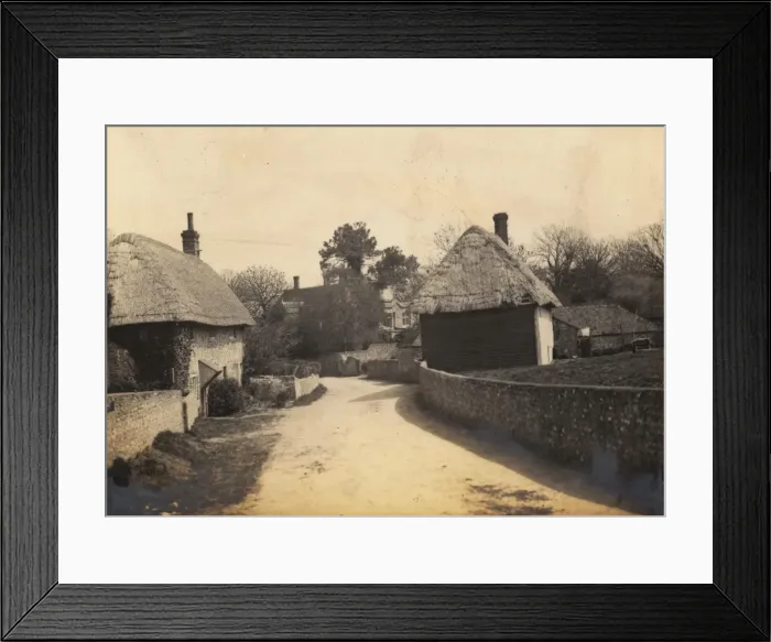 Framed Print : The Village Street at Rodmell, 1908 Framed Print : The Village Street at Rodmell, 1908