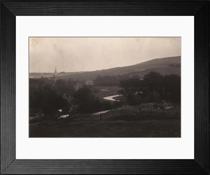 Framed Print : A view of Alfriston, 1908 Framed Print : A view of Alfriston, 1908