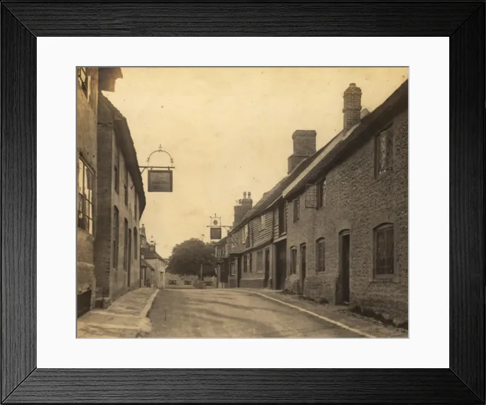 Framed Print : A street in Alfriston, 1908 Framed Print : A street in Alfriston, 1908