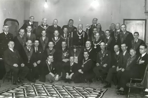 Institution of Druid Lodge at Angel Hotel, Petworth, December 1937