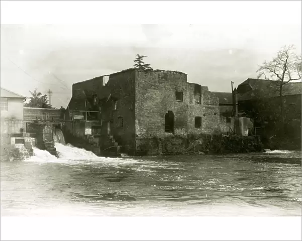Coultershaw Mill, Petworth, after it had been destroyed by fire, April 1923