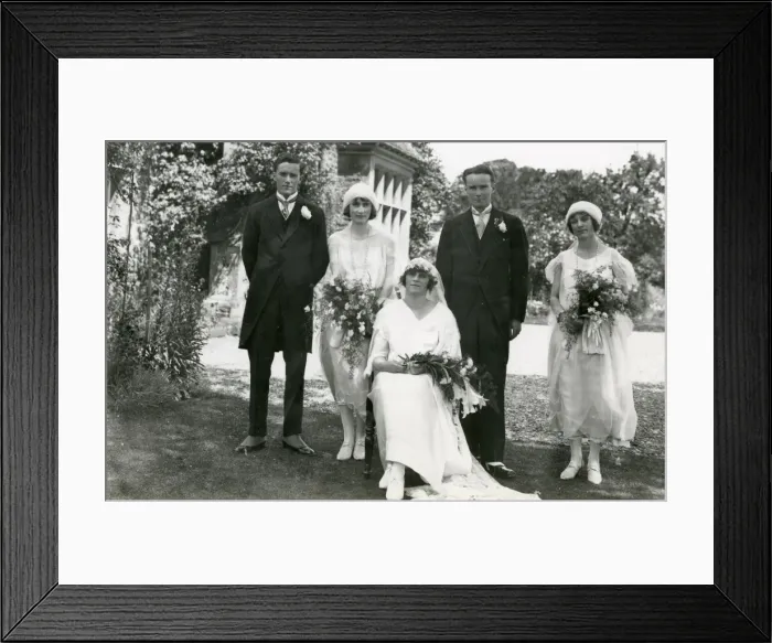 Framed Print : Wedding group at Southwater, Sussex. 1924 Framed Print : Wedding group at Southwater, Sussex. 1924