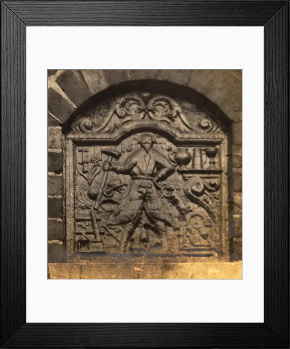 Framed Print : Sedlescombe: Fireback, 1908 Framed Print : Sedlescombe: Fireback, 1908