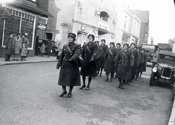 Auxiliary Territorial Service Parade through Horsham - December 1940