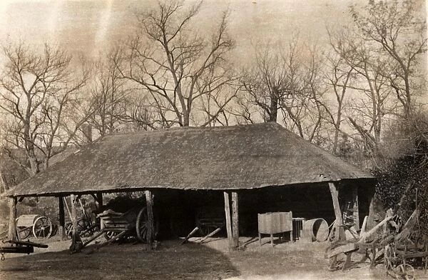 A barn in Ditchling, 11 February 1890