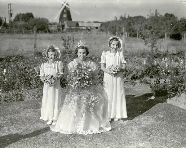 Bride and Bridesmaids - August 1940