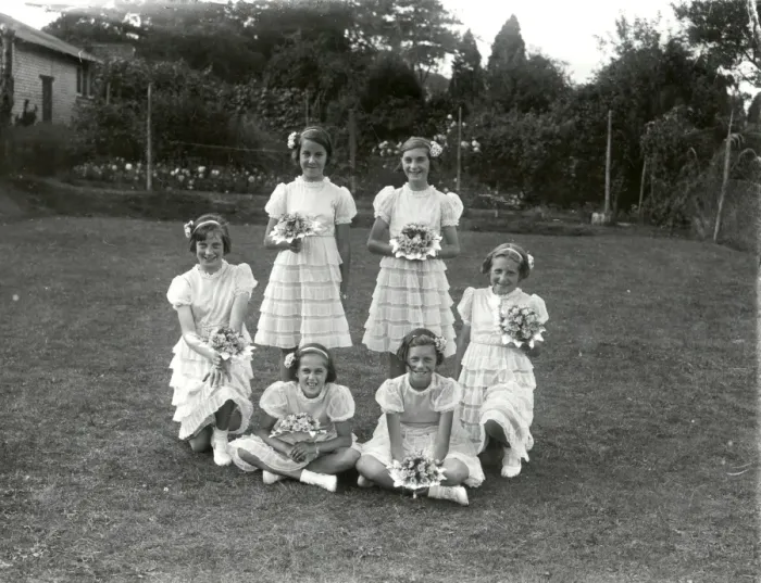 Framed Print : Bridesmaids - August 1939 Framed Print : Bridesmaids - August 1939