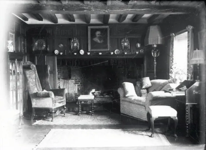 Framed Print : Brook House, Broomers Hill, Pulborough - about 1942 Framed Print : Brook House, Broomers Hill, Pulborough - about 1942