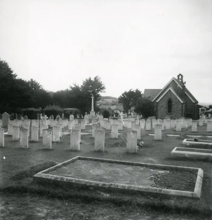 Framed Print : Canadian War Graves, Seaford - 15 October 1947 Framed Print : Canadian War Graves, Seaford - 15 October 1947