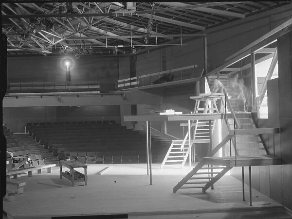 Chichester Festival Theatre during construction