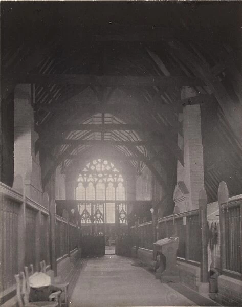 Chichester: the interior of St Marys hospital, 1905