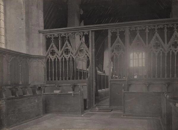 Chichester: the interior of St Marys hospital chapel, 1905