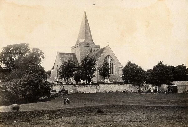 The church at Alfriston, 25 June 1892