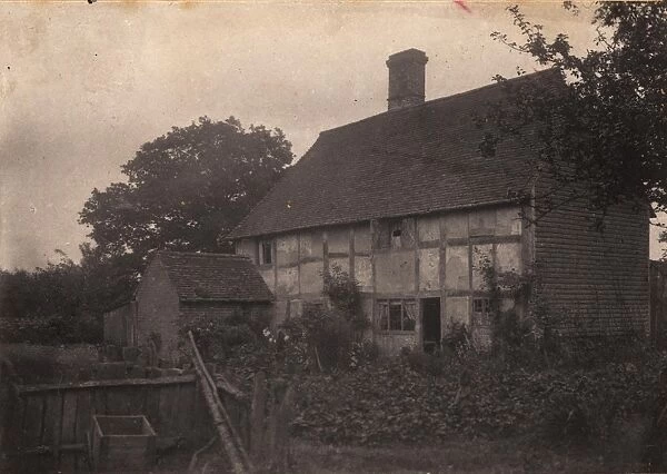 Dane Hill, 1907. View of an old cottage with garden.