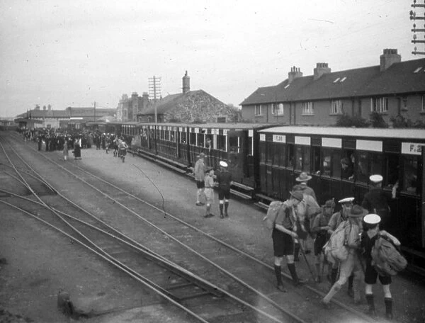 Departing at Ramsey - Isle of Man Railway c.1947