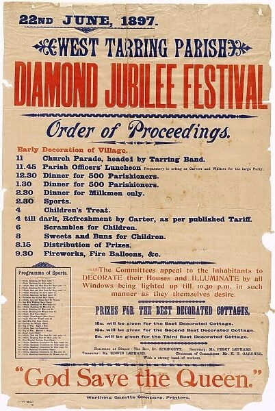 Diamond Jubilee Poster for West Tarring, 1897
