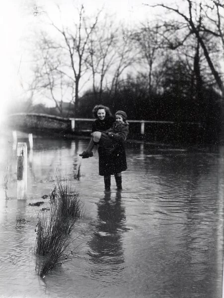 Floods at Kirdford - January 1946
