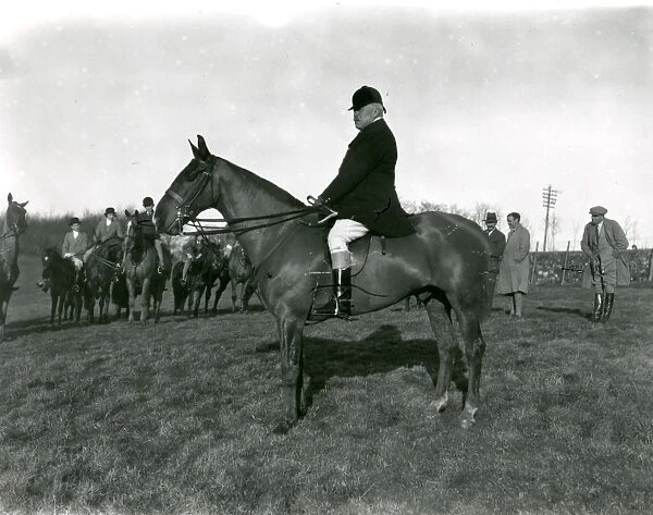 Gentleman sitting on a horse, 1936