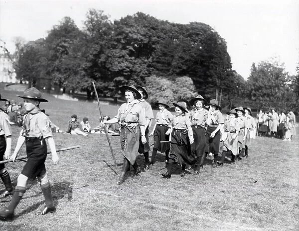 Girl Guide Rally, Plaistow - May 1939