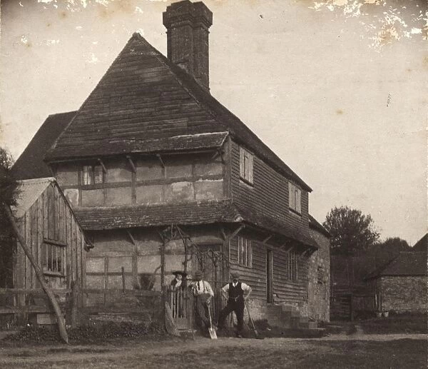 Horstead Keynes: old cottage, 1906