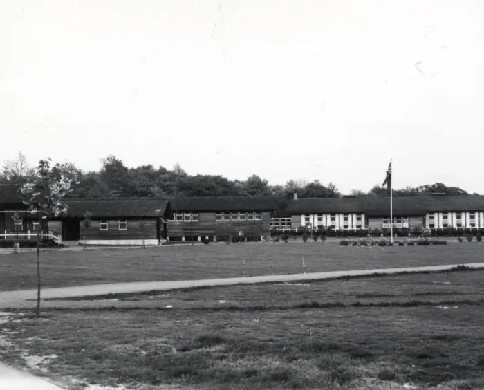 Framed Print : Itchingfield Camp School - 20 April 1945 Framed Print : Itchingfield Camp School - 20 April 1945