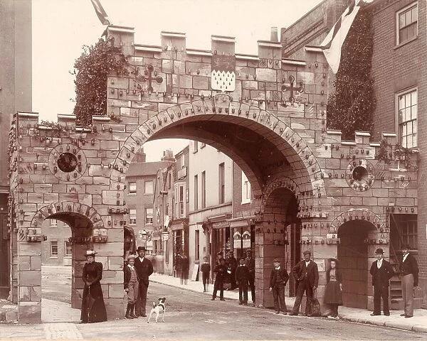 Jubilee Arch, East Gate, Chichester, 1897