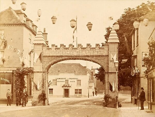 Jubilee Arch, North Gate, Chichester, 1897