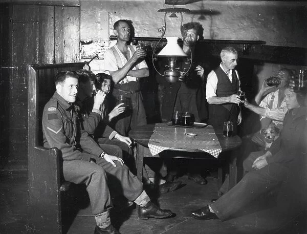 Kirdford Pub Interior - September 1943
