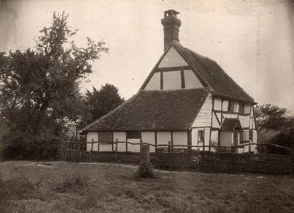 Little Bognor, 1910. Front and left hand side view of a cottage