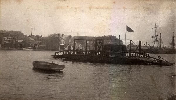 Littlehampton, 1906. View of the ferry, superseded by a bridge