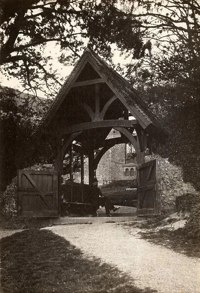 The lych gate at Ovingdean, 21 April 1893