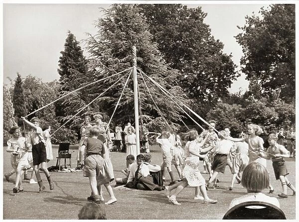 Maypole Dancing, Amberley c. 1938