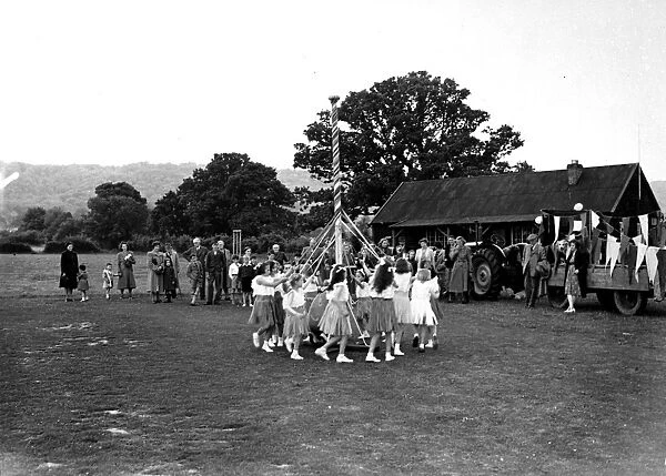 Maypole Dancing, June 1951