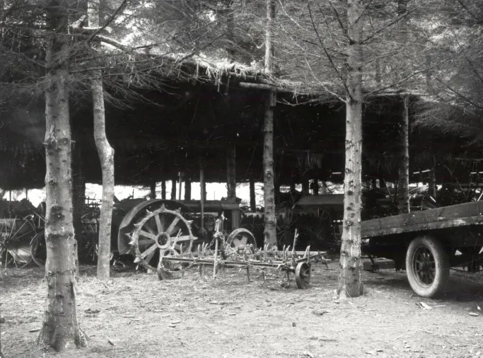 Framed Print : A novel Cart Lodge - February 1944 Framed Print : A novel Cart Lodge - February 1944