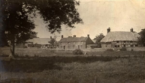 Old houses in Hardham, 1908